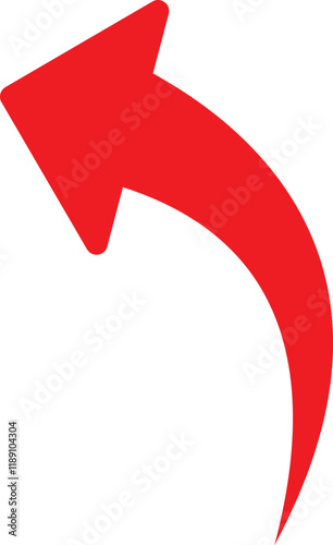 Black arrows icon vector set. Bold arrow symbol curved flat design isolated