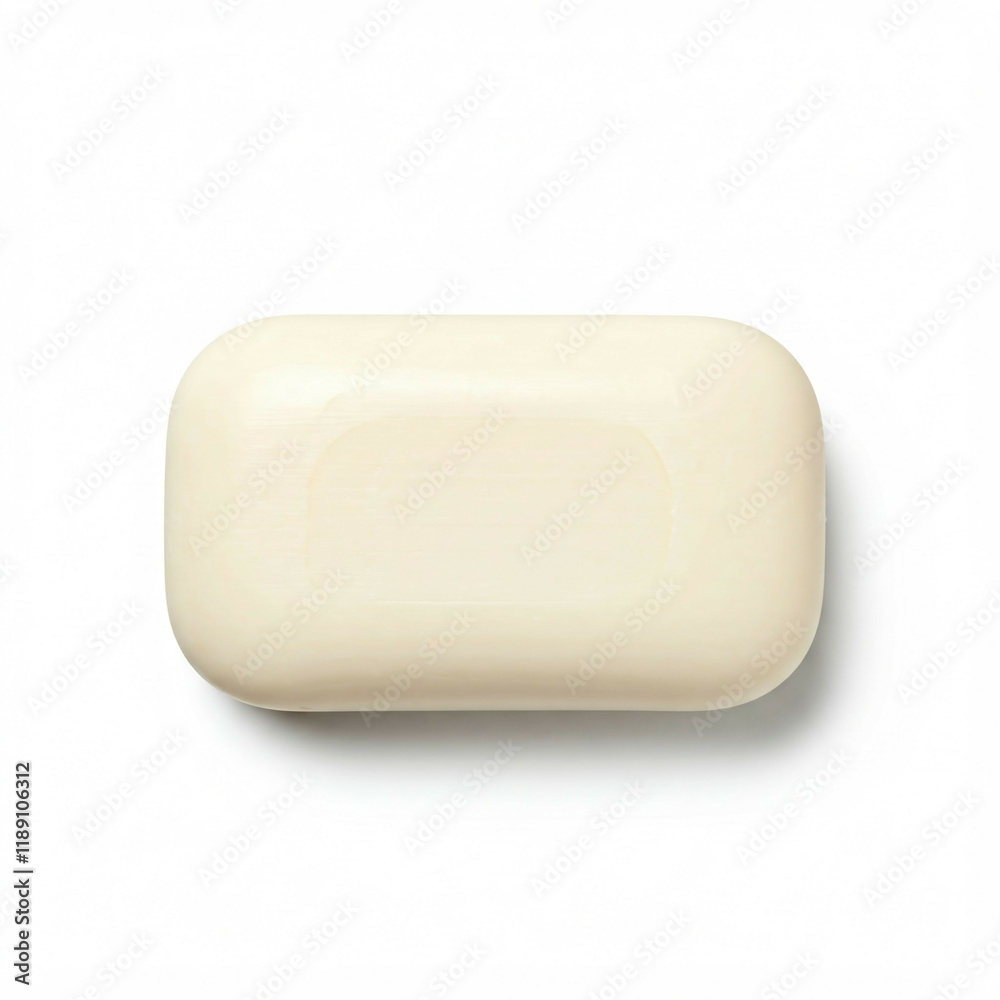 single ivory bar of soap isolated on white background with a soft shadow single ivory bar of soap isolated on white background with a soft shadow