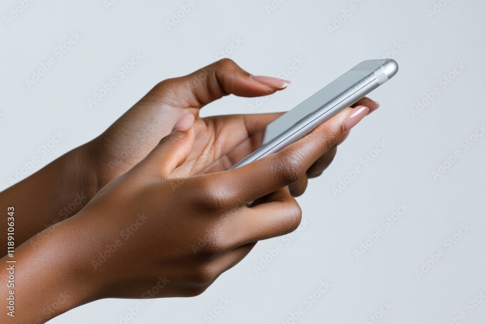 Hands using a smartphone Hands using a smartphone