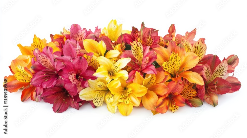Obraz premium arrangement of colorful alstroemeria flowers