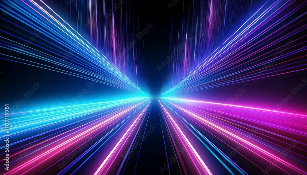 abstract background with blue and purple neon lines glowing rays of light on a black backdrop a digital futuristic design abstract background with blue and purple neon lines glowing rays of light on a black backdrop a digital futuristic design