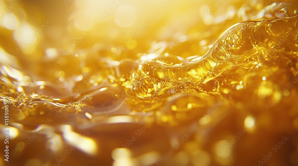Golden Liquid Wave Abstract Background Shimmering Texture Sunlight Golden Liquid Wave Abstract Background Shimmering Texture Sunlight