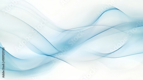 Serene Minimalist Abstract Wave Forms with Soft Gradient Blend