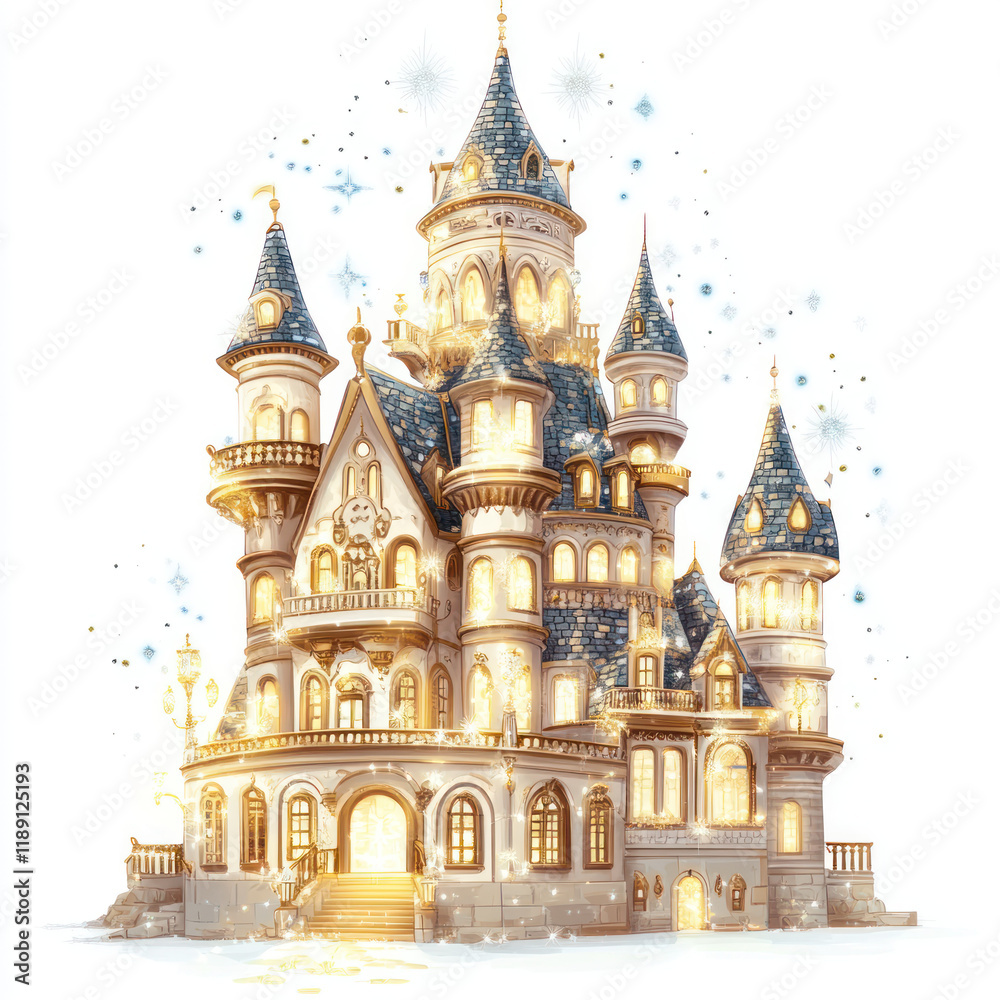 Fototapeta premium Whimsical Fairy Tale Castle