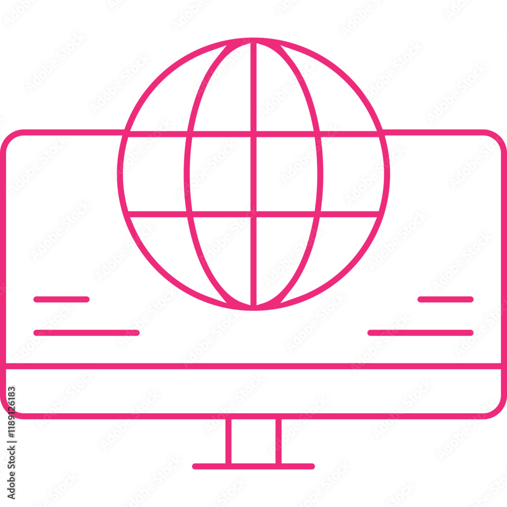 Computer Network icon single vector illustration Computer Network icon single vector illustration