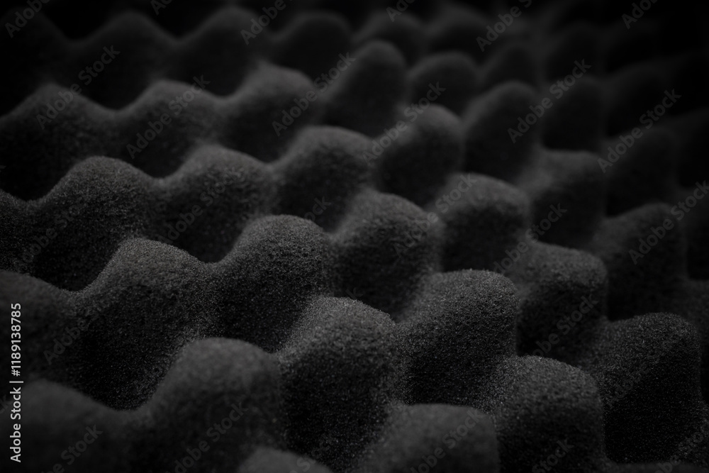 Obraz premium Acoustic foam structure, soft focus close up, abstract backdrop
