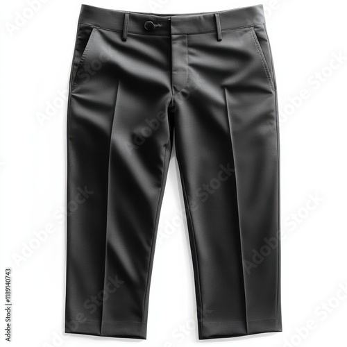 Elegant trousers isolated on white background with narrow trousers 