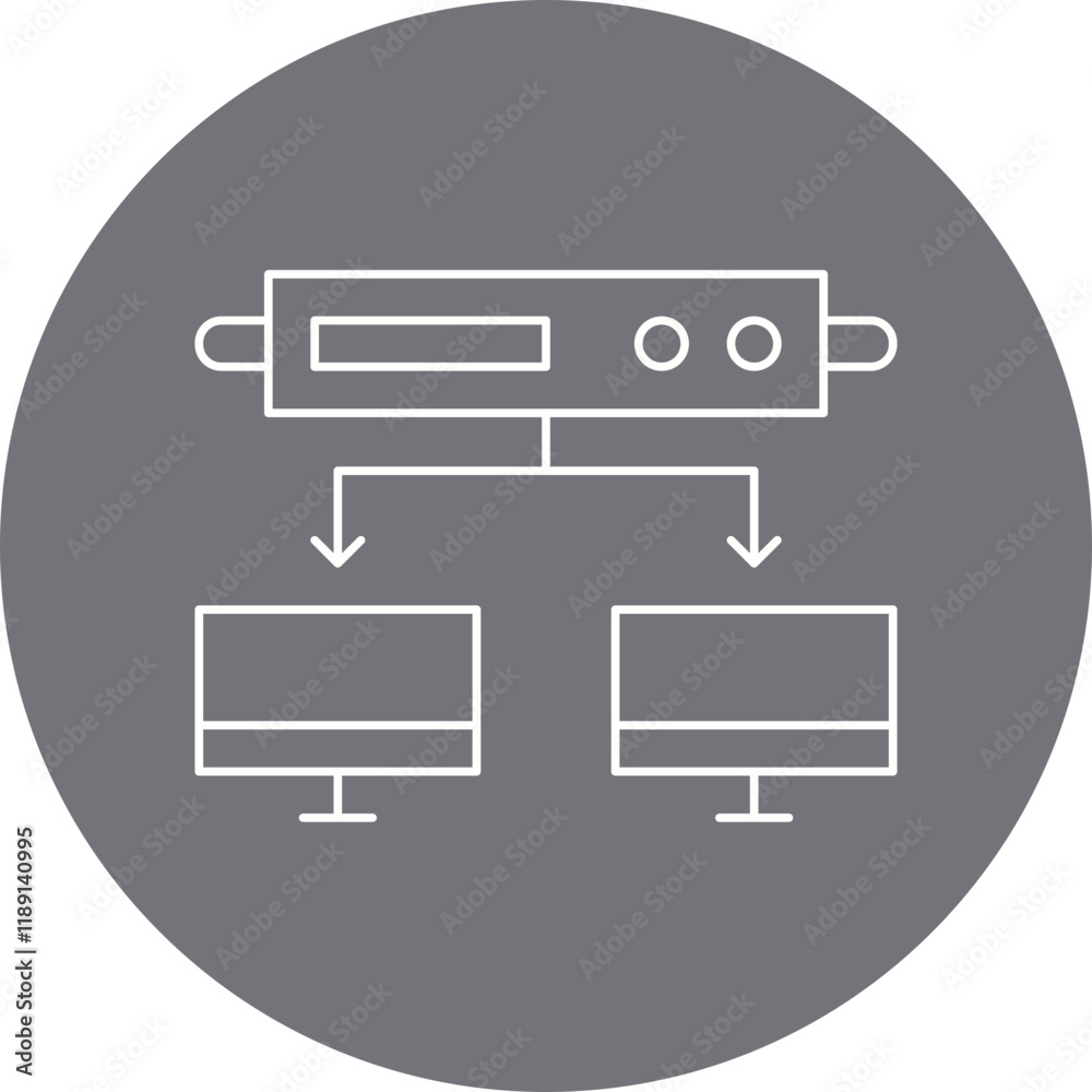Server Connections icon single vector illustration Server Connections icon single vector illustration