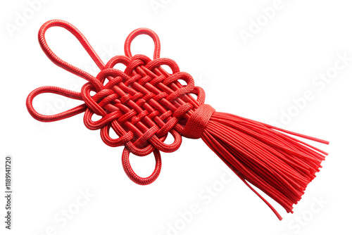 Red Chinese Knot with Tassel photo