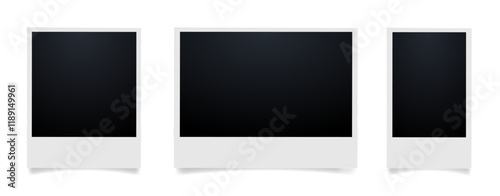 Photo frame. Ideal as a template for text, images or graphics. Can be used in design, social media, websites or print. Stylish and minimalist look suitable for modern design projects. PNG