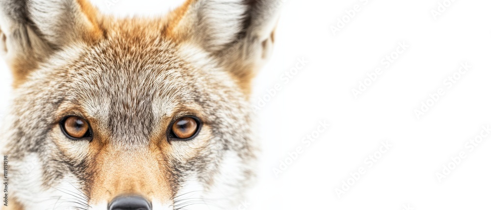 Fototapeta premium close up of a coyote's face