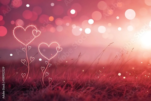 Romantic Valentine's Day Background with Love Theme