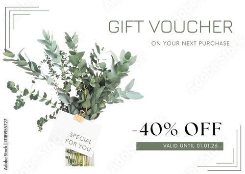 Gift voucher (minimalism) 