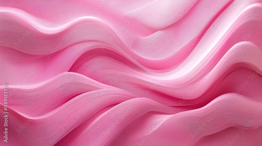 Obraz premium Pink Waves Abstract Background