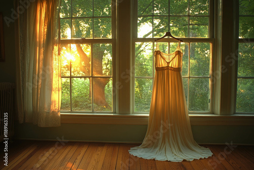 Hanging Wedding Dress