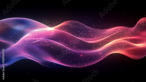 Abstract Colorful Wave Background