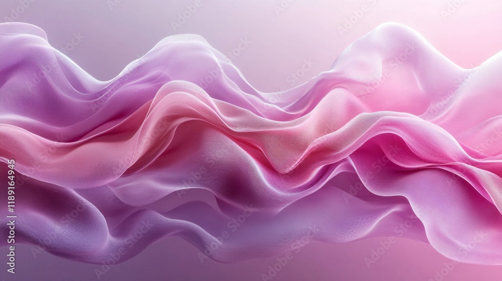 Fototapeta premium Abstract Pink Waves Background