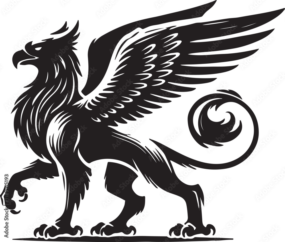 Obraz premium eagle tattoo vector