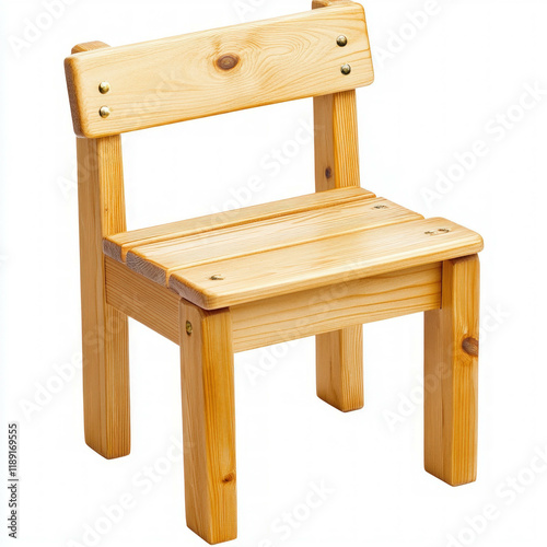 Wooden Chair Isolated