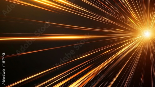 Wallpaper Mural Abstract image of radiant light beams emanating from a central point, conveying energy and motion. Torontodigital.ca