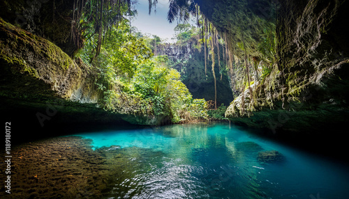 the barton creek cave entrance belize