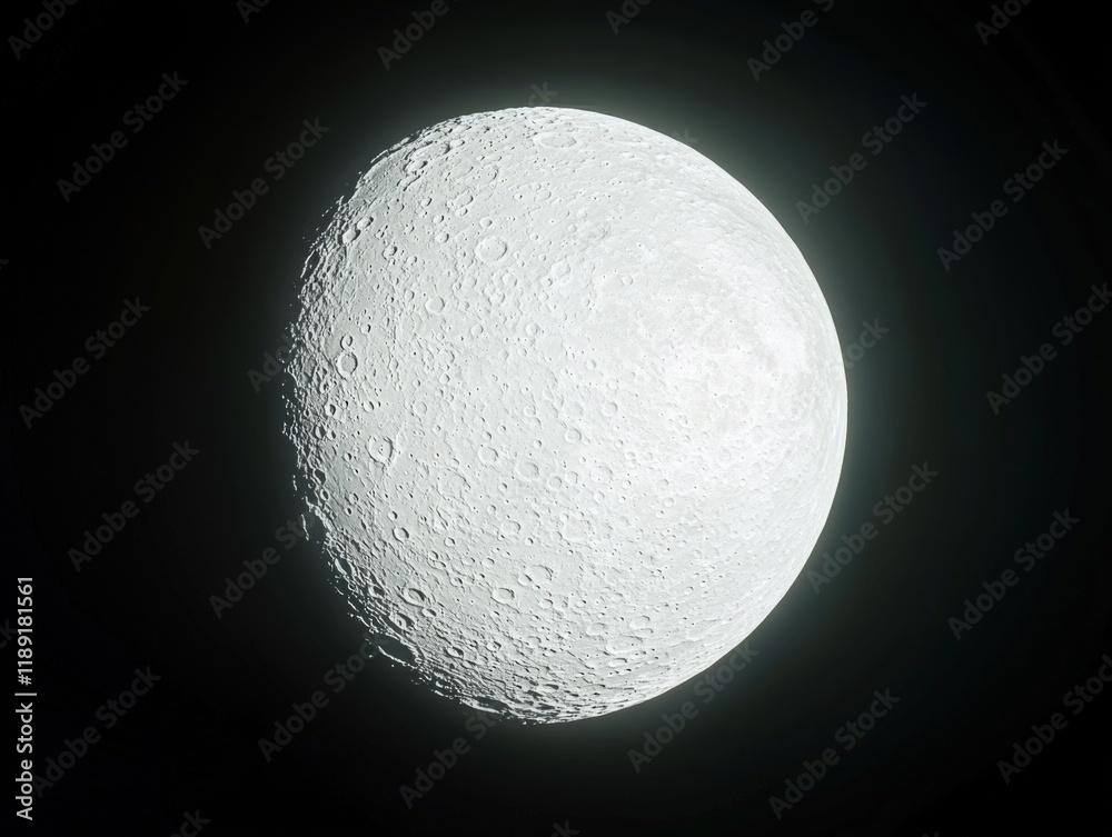 a full moon with craters against a black background a full moon with craters against a black background