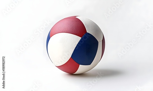 Free Download Red, white, and blue volleyball on white background. - GFXLoad