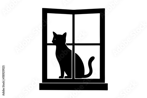 cat on window