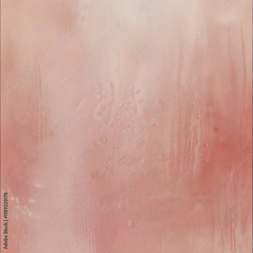 Fototapeta premium Detailed close up of vibrant pink background with intricate leaves scattered throughout, A soft, pastel pink background with delicate swirls