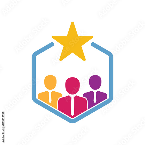 client loyalty or customer satisfaction icon. concept of positive testimonial for great effective business. flat style trend modern membership logotype graphic