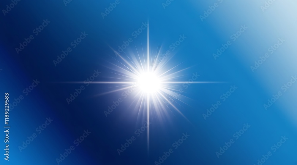 Bright starburst effect on blue gradient background for digital business graphic elements Bright starburst effect on blue gradient background for digital business graphic elements