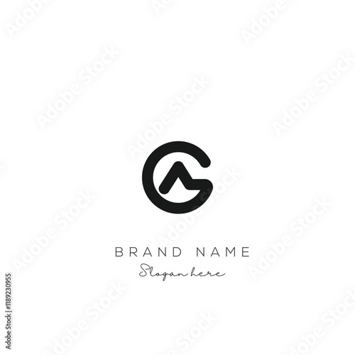Creative Abstract Letter AG Logo Design, AG Logo Design For Business, Fashion, Branding, Signature