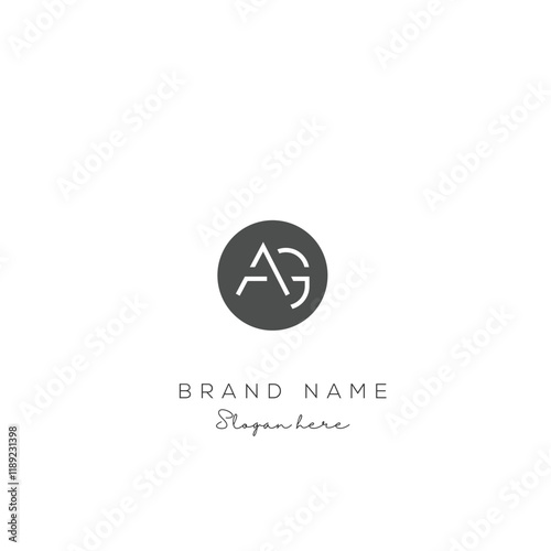 Free Download Creative Abstract Letter AG Logo Design, AG Logo Design For Business, Fashion, Branding, Signature - GFXLoad