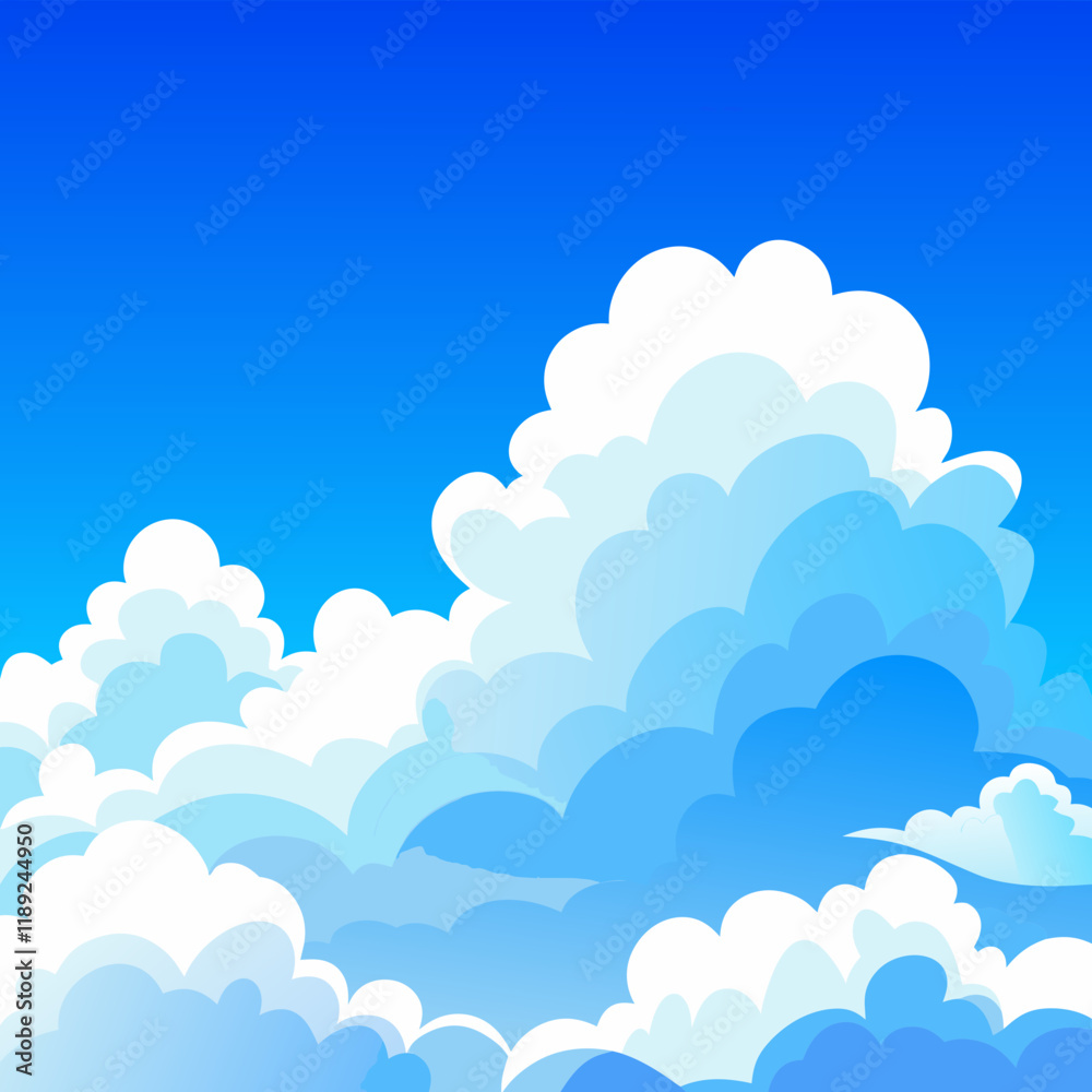 blue sky with clouds icon blue sky with clouds icon