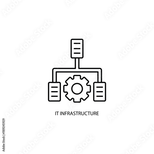 Icon a IT INFRASTRUCTURE, isolated against a clean background.
