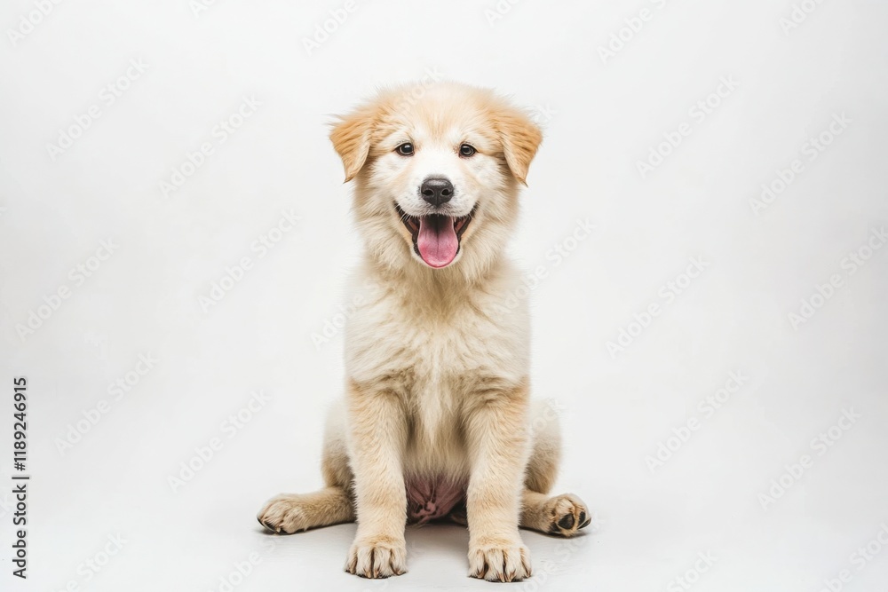a fluffy puppy sitting down a fluffy puppy sitting down