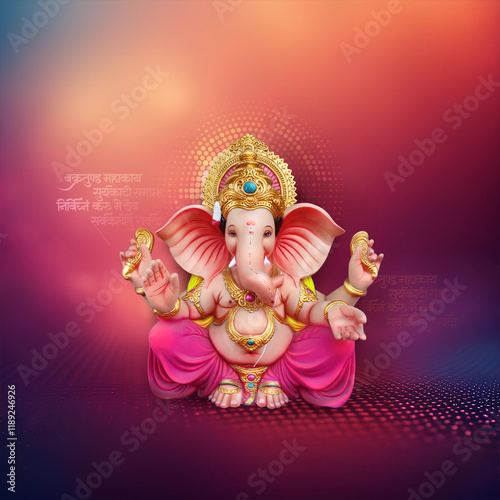 Lord ganpati festival of chaturthi, is one of the best-known and most worshiped god in the Hindu religion lord Ganesha of Indian wedding festival tradition