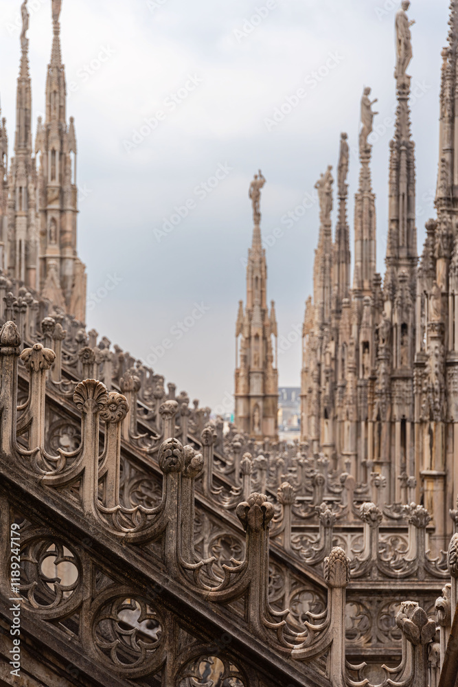 Cathedral of Milan .Duomo di Milan Duomo di Milano Cathedral of Milan .Duomo di Milan Duomo di Milano