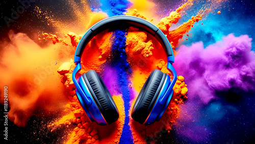 headphones with rays