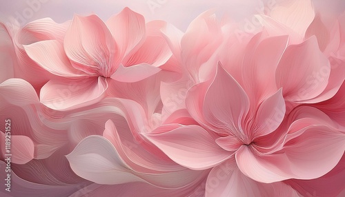 transcendent pink abstract flower art soft subtle hues for trendy home decor