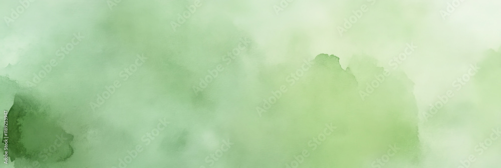 Abstract Green Watercolor Background with Soft Misty Texture - Ideal for Artistic and Design Projects Abstract Green Watercolor Background with Soft Misty Texture - Ideal for Artistic and Design Projects