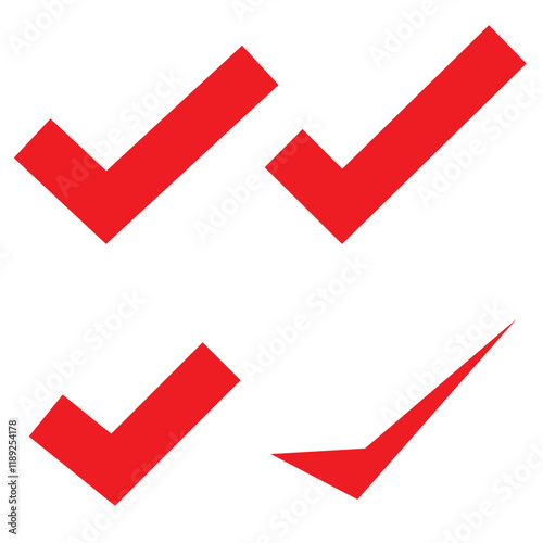 check list icon set. approved symbol, checked checkbox mark, checkmark set, editable line.