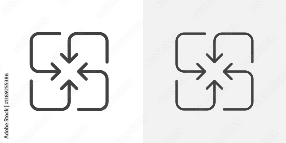 Cycle movement icon flat and simple set design Cycle movement icon flat and simple set design