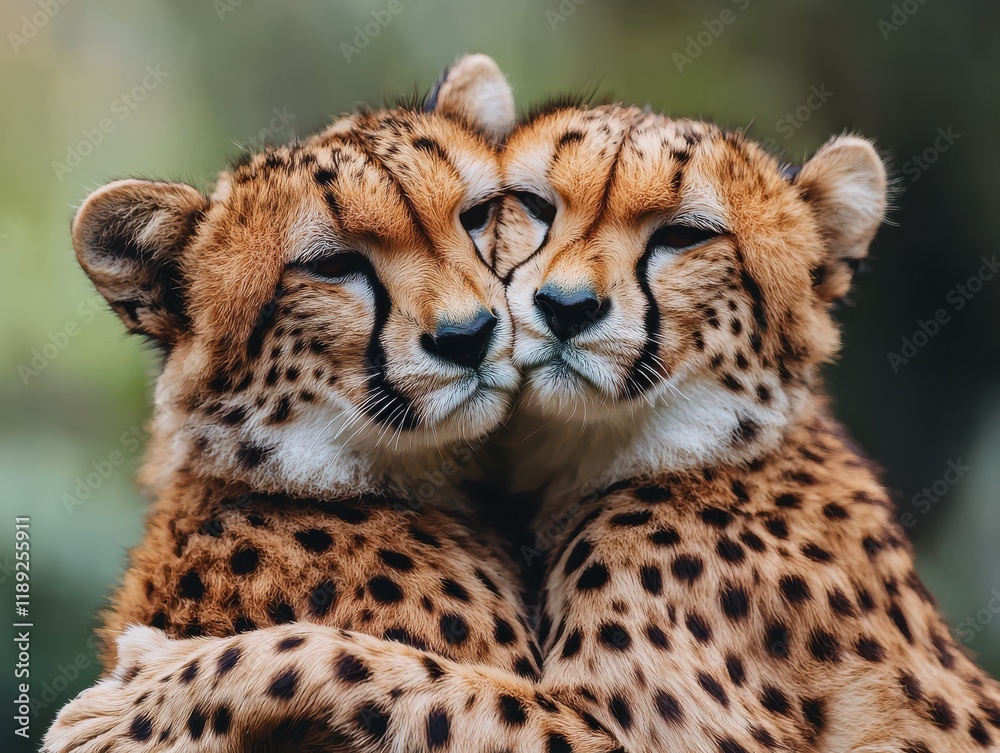 Cuddling cheetahs share heartwarming moments in nature close-up emotional wildlife connection Cuddling cheetahs share heartwarming moments in nature close-up emotional wildlife connection