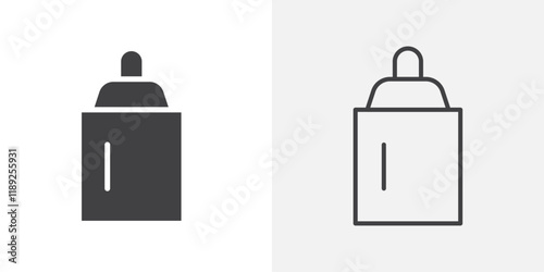 Feeder icon flat and simple set design