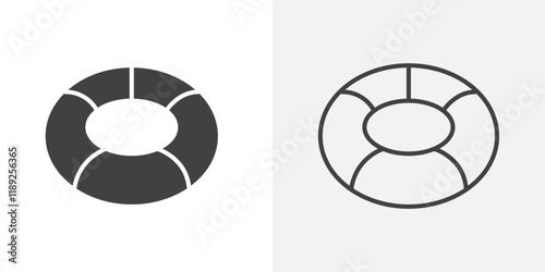 Float icon flat and simple set design