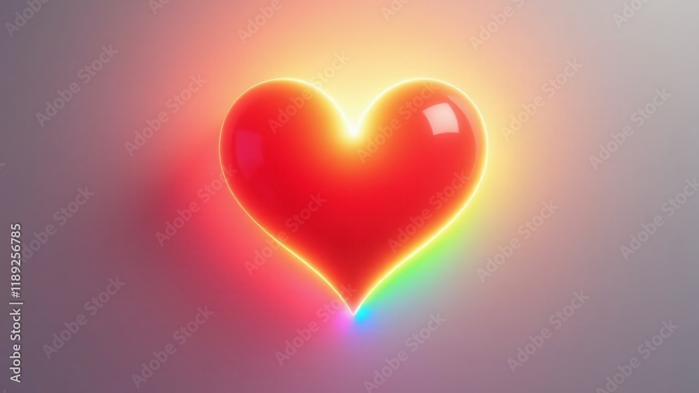 A glowing heart transforms into a radiant rainbow, symbolizing hope, love, and diversity. Soft beams of light spread warmth and joy, celebrating love's beauty in all its forms. A glowing heart transforms into a radiant rainbow, symbolizing hope, love, and diversity. Soft beams of light spread warmth and joy, celebrating love's beauty in all its forms.