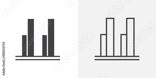 Growing icon flat and simple set design