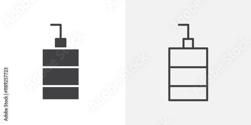 Liquid soap icon flat and simple set design