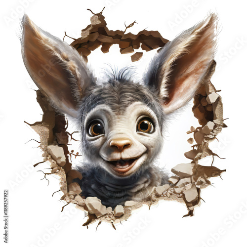 face of a donkey